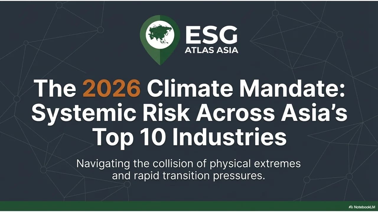 Top Climate Risks by Industry in Asia (Part 1): Manufacturing, Agriculture, Real Estate, and Logistics