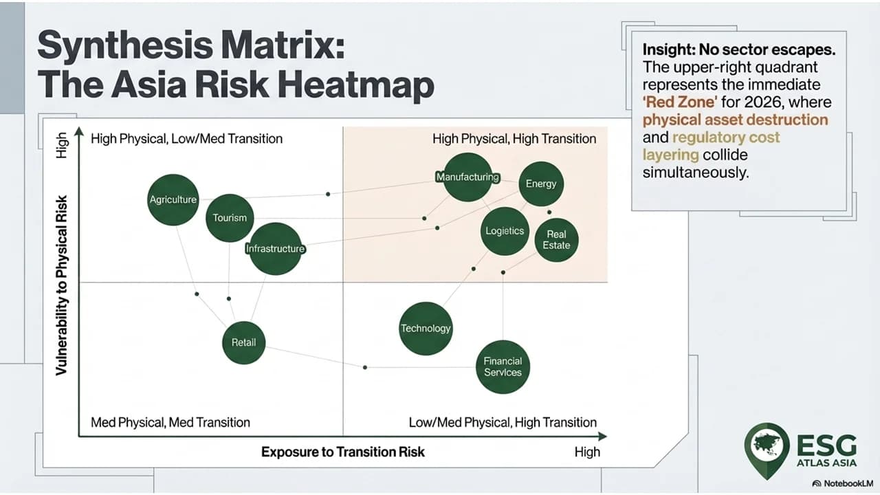Top Climate Risks by Industry in Asia (Part 2): Energy, Finance, Retail, Tourism, Technology, and Infrastructure